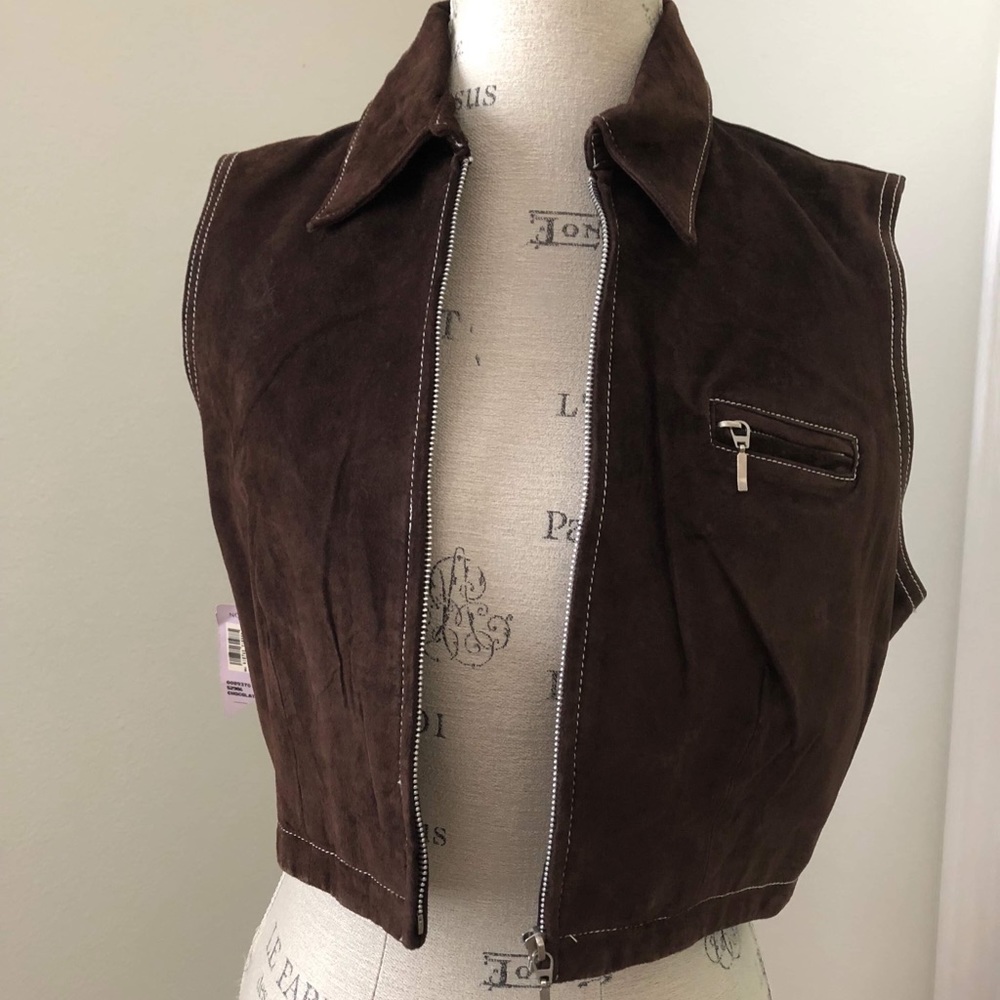 Brown Suede Vest
